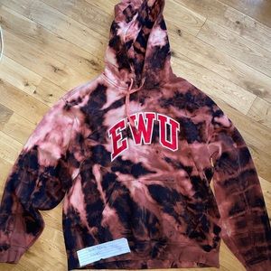Eastern Washington University Custom Bleach Hoodie